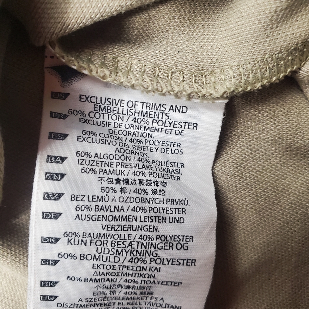 5.11 tactical Polo Shirt Tan Beige Mens Medium Short Sleeves EUC - Picture 8 of 9